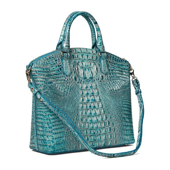 Brahmin Large Duxbury Leather Satchel – Mineral Blue - Picture 2 of 7